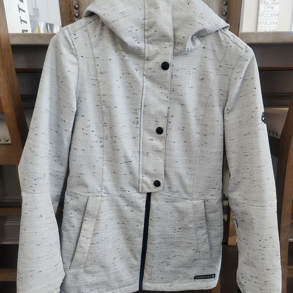 686 Black and Gray Hooded Jacket